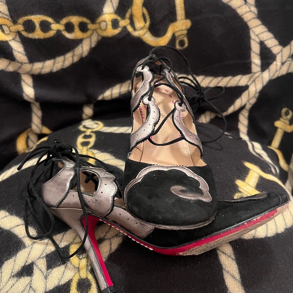 Emanuel Ungaro  beautiful lace up shoes size 6 - Picture 4 of 7